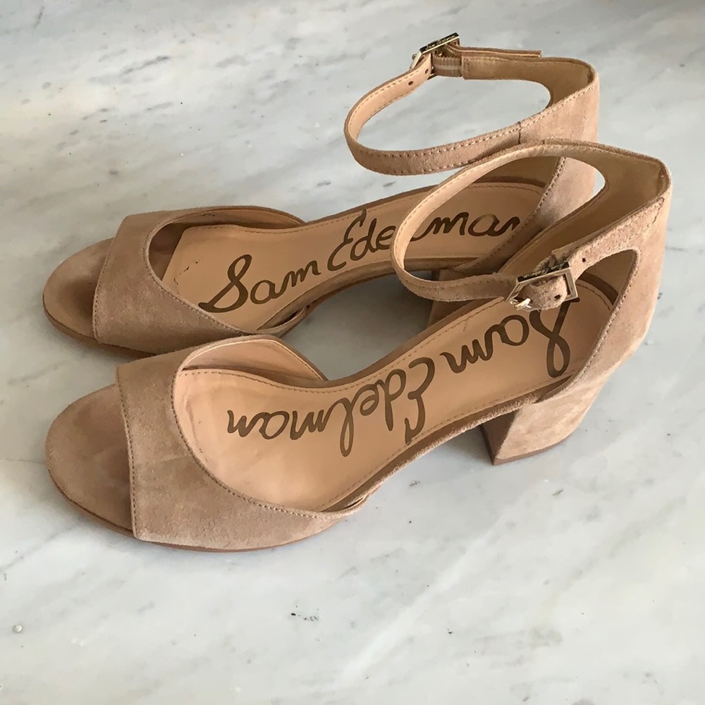 Sam Edelman Nude Block Heel
